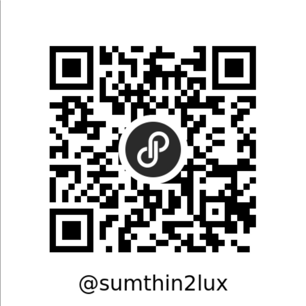 Save $10 on 1st order 🙂 Scan QR Code or use code @Sumthin2lux Poshmark Coupon